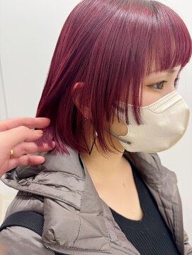 グーフィートーキョー 銀座(Goofy Tokyo) 【渋谷トモヒロ】冬のボルドー＆ステップカット/ダブルカラー