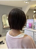 レイヤーボブ×ブラウンカラー