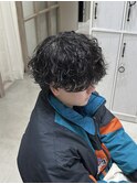 波巻きパーマ