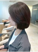 大人かわいい◎肩ラインボブ刈り上げボブ顔周りカット◎髪質改善