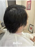 スキンフェード×七三で好印象ビジネスヘア
