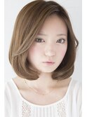 【銀座】CALON/ブラウニーベージュカラーで優しいボブスタイル