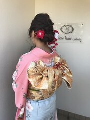 フンワリ編み込みヘアアレンジ☆