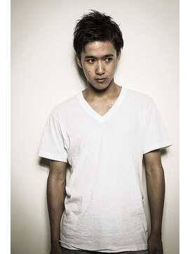 ヘアーサロン セル(Hair Salon CELL) 【前髪立ち上げ黒髪ツーブロックショート】