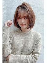 【重山】ネオウルフダークアッシュストカールグラボブ