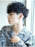 メンズ/束感ショート 波巻きパーマツイストスパイラル