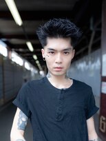 エフエム(FM) バーバー　メンズショート×アップバング×ツーブロック