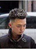 【宮城リョータ風メッシュスパイラルパーマ】
