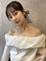 アース 三軒茶屋店(HAIR&MAKE EARTH) 三軒茶屋_レディース_ヘアアレンジ_ヘアセット_タイト_リボン
