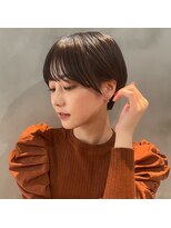 ヘアーラウンジ エゴ(Hair Lounge EGO) 品のある大人ショートボブ　アッシュベージュ