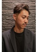 ビジネスショート/ツーブロックマッシュ/ハイライト/束感/波巻き