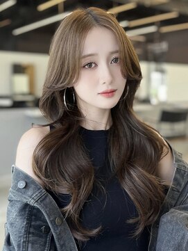 フォンズ(FONS) ワンホンヘア似合わせカット透明感グレージュアッシュイメチェン