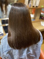 TJ天気予報 3コ 豊明店 「ビフォーアフターあり」オレンジブラウン「縮毛矯正」