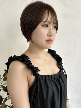 トレヘアー 京都 烏丸(tRe hair) 大人可愛い　マッシュショート　20代30代40代