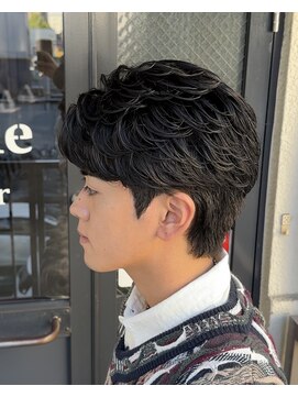 ビカムメンズヘアー 栄店(become men's hair) ジェントルショートダウンパーマジェントルパーマメンズ韓国ヘア