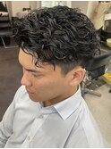 横浜シャドウパーマツイストスパイラルパーマセンターパート30代