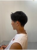 20代30代40代◎流行メンズスーツ刈り上げ黒髪ツーブロック