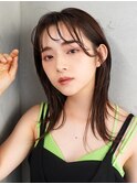 【La fith】アッシュグレージュ×シースルーバング