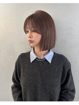 ナループロア ルームー(Nalu pu loa ROOMOO)&nbsp;あご下2センチのタッセルボブにサイドバングをたっぷりと★