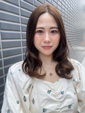 プランタン フォー ヘアー(printemps FOR HAIR) __レイヤーカット__フォワード巻き__ヘーゼルベージュ__