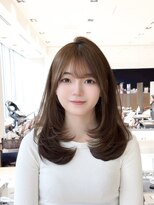 韓国スタイル/チュラルくびれへア_くびれ巻き_レイヤーカット