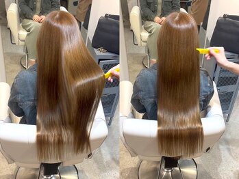 アフロディーテ(hair make aphrodite)の写真/3種類のストレートパーマをご用意しており、髪質やうねりに合わせてお悩み解決◎気軽にご相談ください♪
