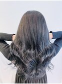 透明感アッシュネイビー