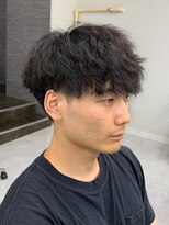 ジーニー 新百合ヶ丘(Genie)&nbsp;ダークアッシュニュアンスパーマ韓国マッシュベリーショート