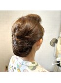 ヘアセット　ネープシニヨン　和髪