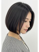 アントワープトーキョー(antwerp TOKYO)&nbsp;内巻きショートボブ30代40代50代前下りショート暗髪寒色系カラー