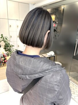 シエル バイ ケンジ 登戸 生田(CIEL by KENJE) ミニボブ/癖毛ボブ/バレイヤージュ/30代40代50代