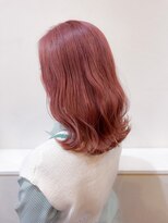 セットアップ 倉敷美和店(SET-UP)&nbsp;ケアブリーチ ダブルカラー ピンクカラー 切りっぱなし