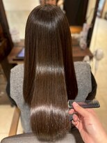 ヘアリゾート粋 ティガ 池袋店(tiga) 透明感ココアグレージュ/艶髪/ロング/ストレート