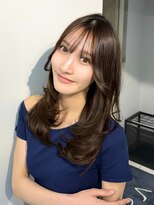 ヴェイン 渋谷(vain)&nbsp;シースルーバング似合わせレイヤーナチュラルブラウン