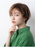 レイヤーカット韓国風ダブルカラー顔周り前髪カット