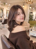 ラファンジュ ヘアー(Rohange hair)&nbsp;ミントグレージュ/流しバング/シアーバング