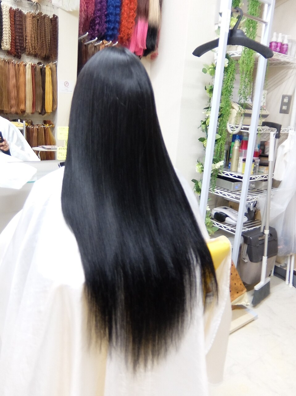 ツヤサラ☆超ロングストレート黒髪エクステ♪：L009538719｜エクステ