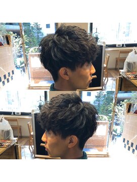 ネイビー(NAVY) お客様スタイル☆フロントバウンドマッシュ☆