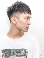 ルックグッドストア(LOOK GOOD STORE)&nbsp;かき上げフェードカットツーブロックビジネスウェットヘア　5