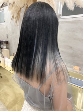 スー 渋谷(suu) ハイトーンシルバーベージュインナーカラーケアブリーチ