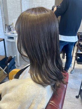 クオリア(Quaria) ブリーチなし透明感カラー/オリーブベージュ/オリーブカラー☆