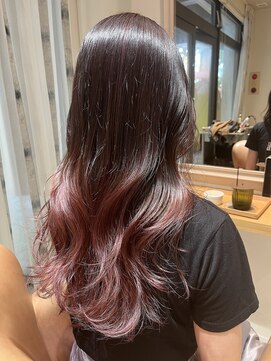 トリート 海浜幕張店(TREAT) グラデーションカラー×カシスピンク