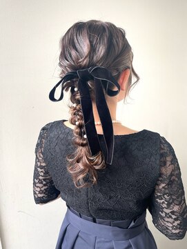 ホワイトルーム(White Room) ベロア × 編みおろし