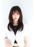 【mirei】セミロングレイヤーカット/顔周りウルフレイヤー