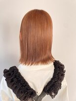 ノーム(norm)&nbsp;オレンジベージュ/ダブルカラー/ベージュ/ミディアムヘア