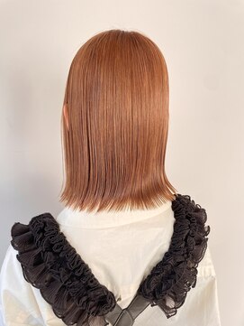 ノーム(norm) オレンジベージュ/ダブルカラー/ベージュ/ミディアムヘア