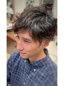 サニア(SUNXIA) 30代男性×大人パーマスタイル