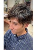 30代男性×大人パーマスタイル