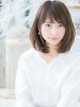 モッズヘア 越谷(mod's hair) 斜めバング黒髪ナチュラルモード小顔ミニボブc5越谷20代30代40代