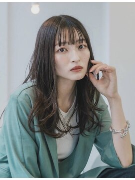 ヴィーナス 神辺店(Ve-nus) うるつや透明感アッシュグレージュ小顔シースルーバング